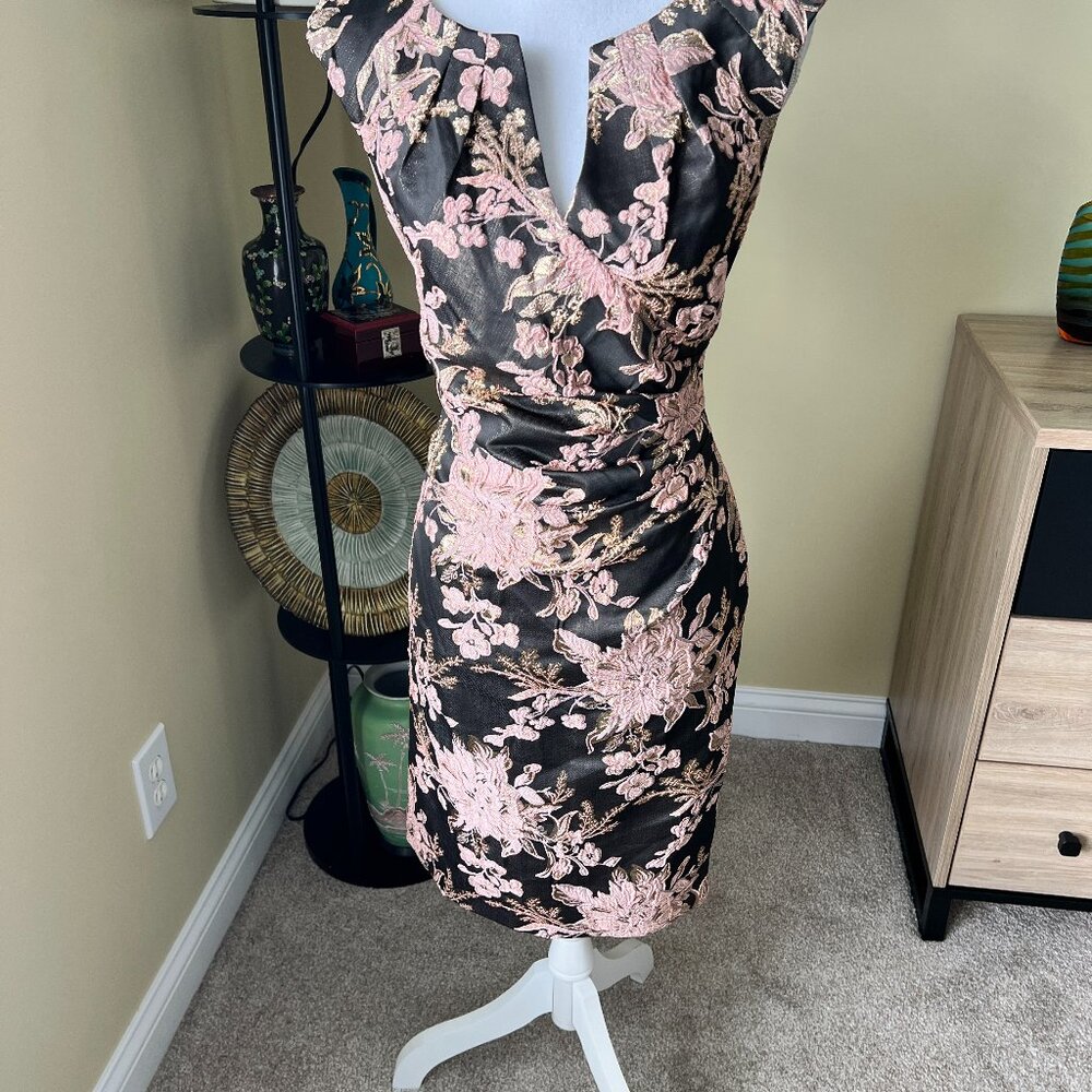 Adrianna Papell Deco Wrap Formal Dress